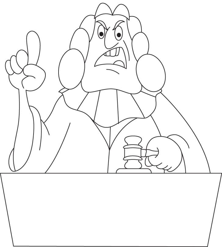 Judge 10 Coloring Page - Free Printable Coloring Pages for Kids