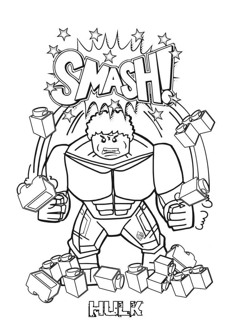 Lego Hulk Coloring Pages - Free Printable Pages for