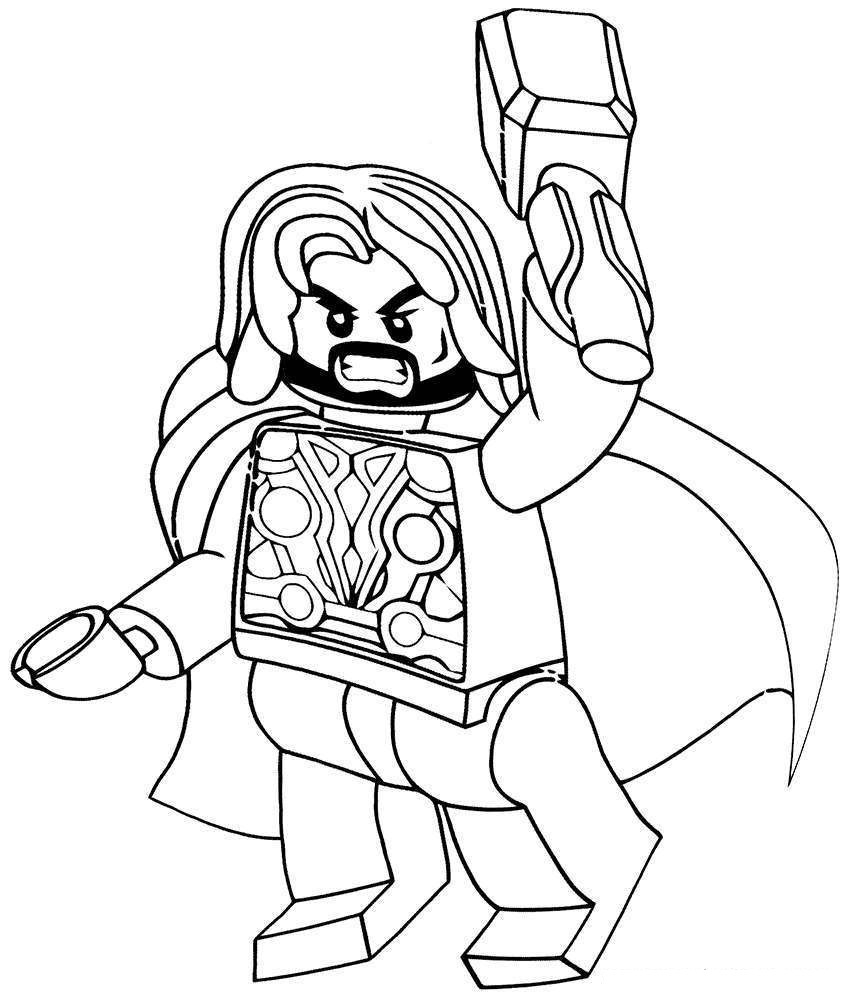 Lego Thor Coloring Pages - Free Printable Coloring Pages for Kids