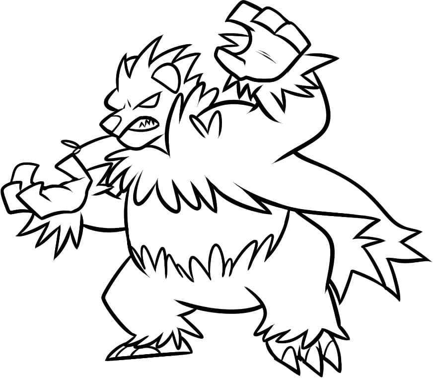 Pangoro Coloring Pages Coloring Pages