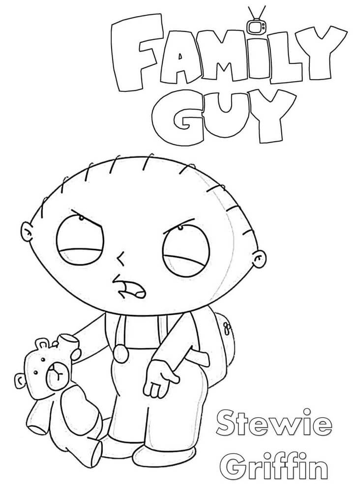 Stewie Griffin 4 Coloring Page - Free Printable Coloring Pages for Kids