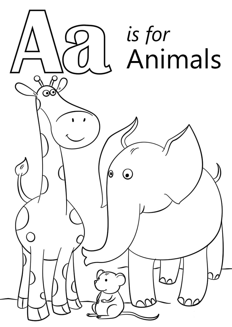 Animals Letter A