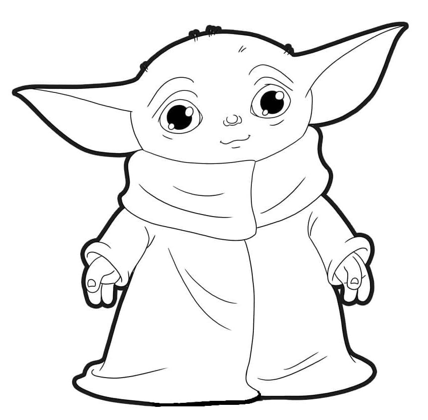Animated Baby Yoda Coloring Page Free Printable Coloring Pages For Kids