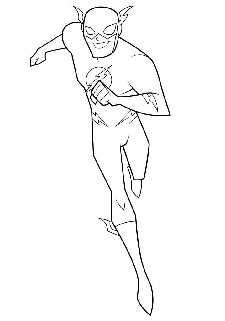 The Flash Coloring Pages Cw