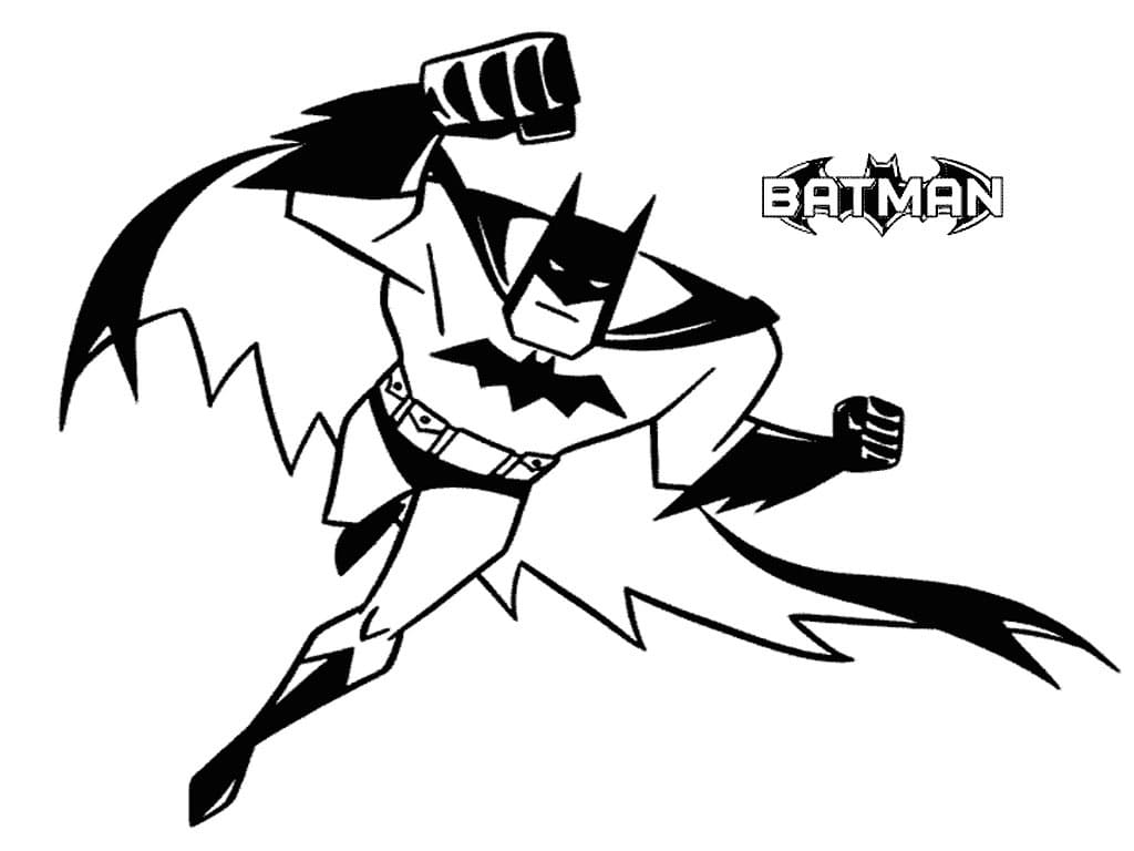 Animated Series Batman Coloring Page - Free Printable Coloring Pages for  Kids