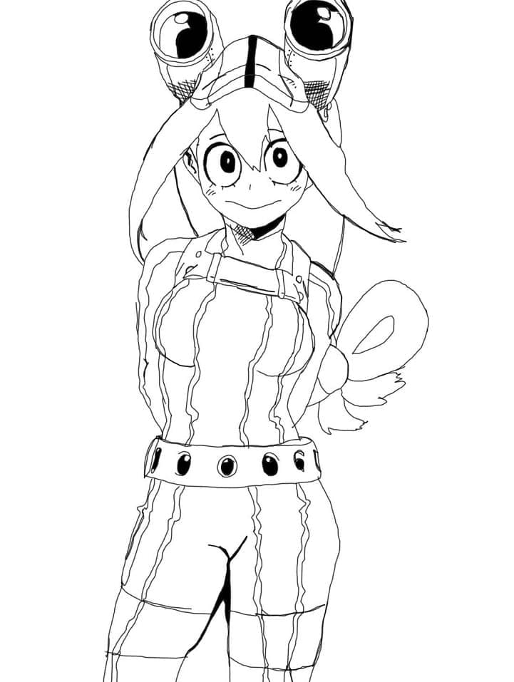 Tsuyu Asui Coloring Pages - Free Printable Coloring Pages for Kids