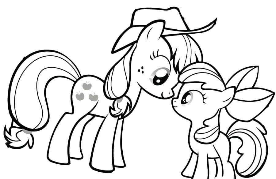 Applejack and Little Pony