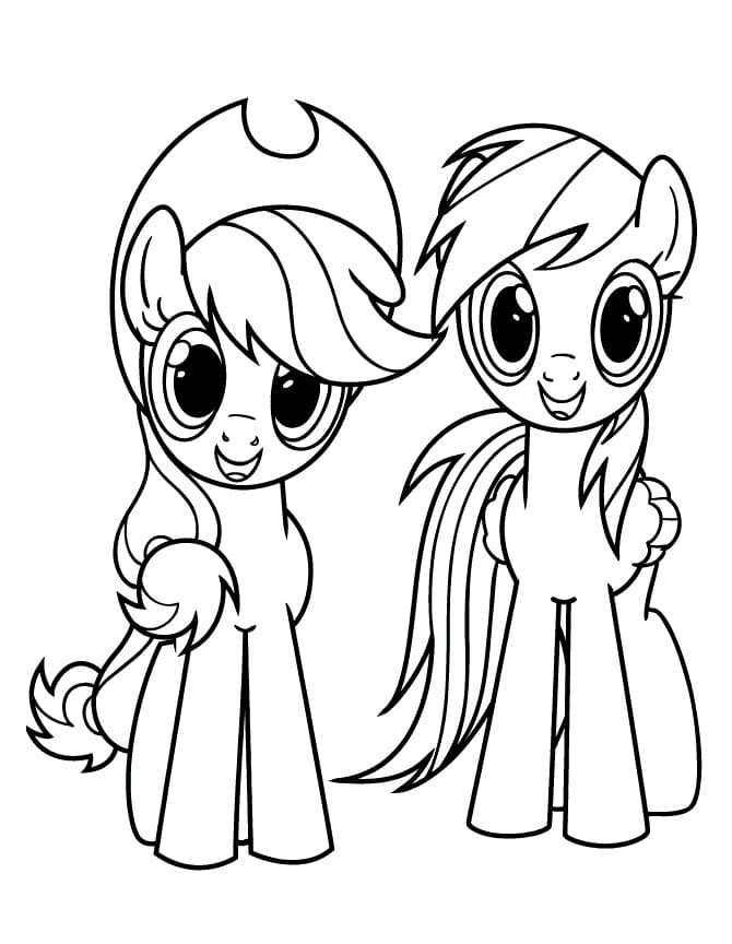 My Little Pony Coloring Pages Fluttershy And Rainbow Dash My Little Pony Coloring Pages Fluttershy And Rainbow Dash
