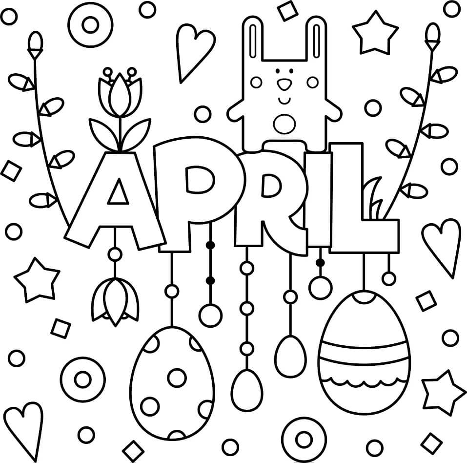 April 4 Coloring Page Free Printable Coloring Pages for Kids