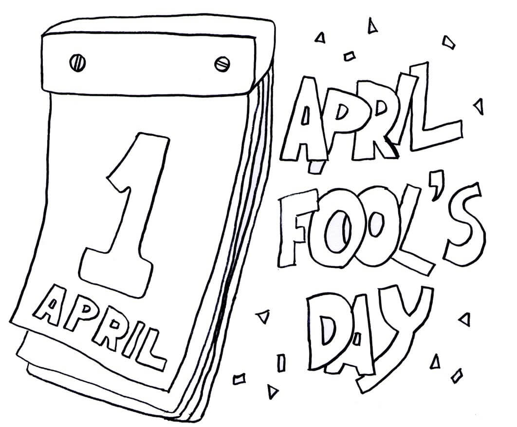 April Fool S Day Coloring Page Free Printable Coloring Pages For Kids