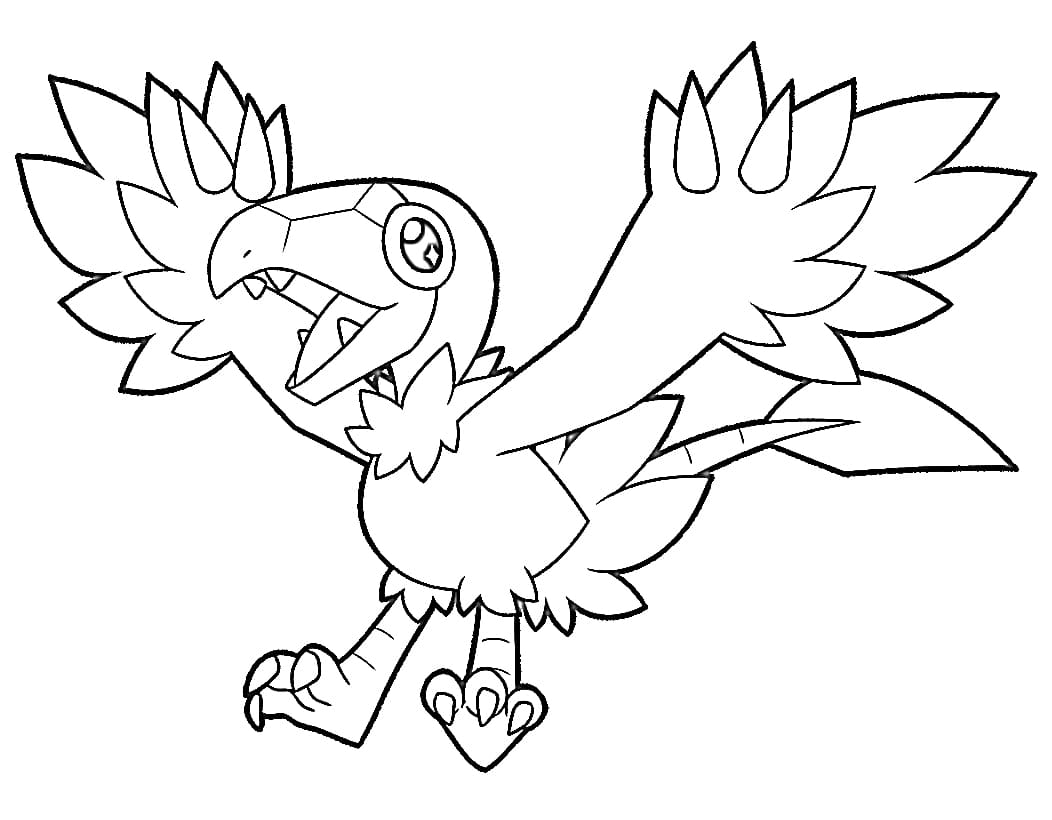 archen coloring page online pokemon