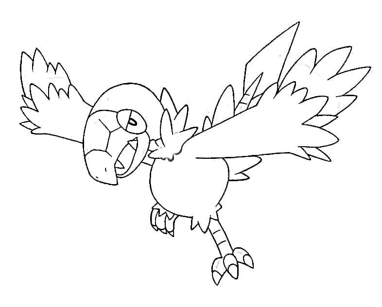 archen coloring page high quality pokemon