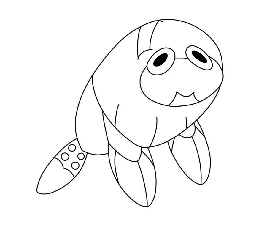 coloring pages of deino pokemon