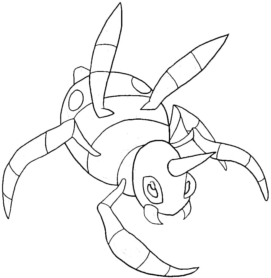 coloring pages ariados pokemon