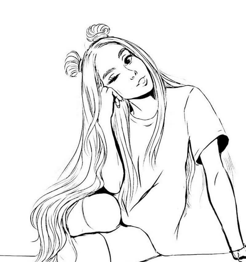 Beautiful Ariana Grande Coloring Page - Free Printable Coloring Pages ...