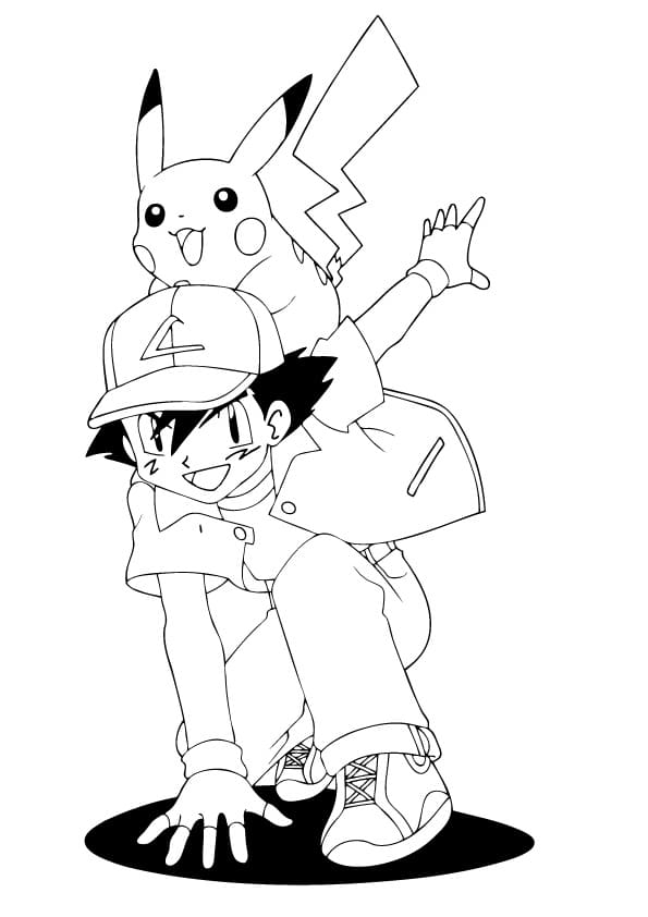 Pokemon XY Ash and Pikachu Pencil Drawing by StuAnimeArt on DeviantArt