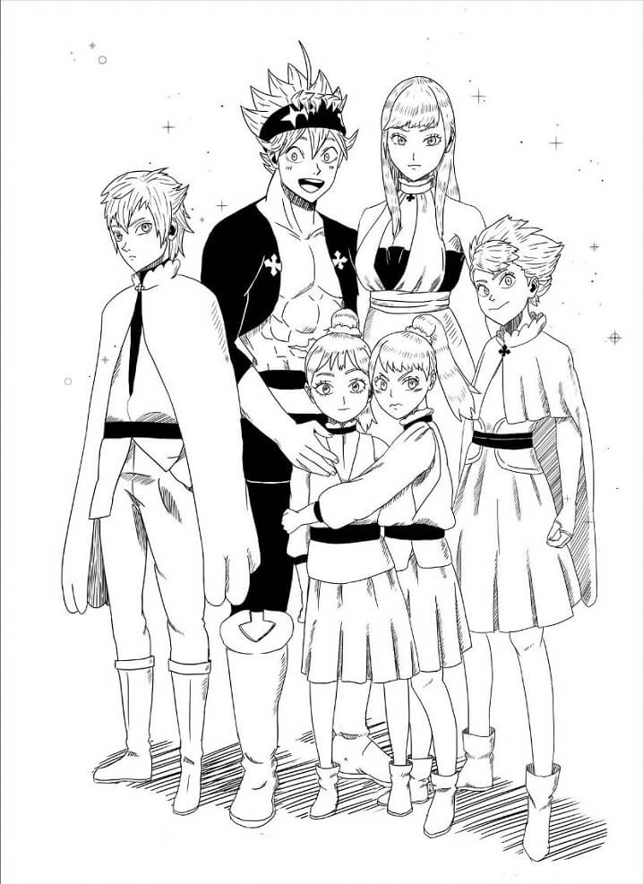 Black Clover Coloring Pages - Free Printable Coloring Pages for Kids