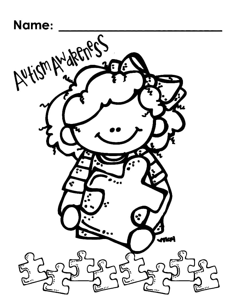 Autism Awareness to Print Coloring Page Free Printable Coloring Pages