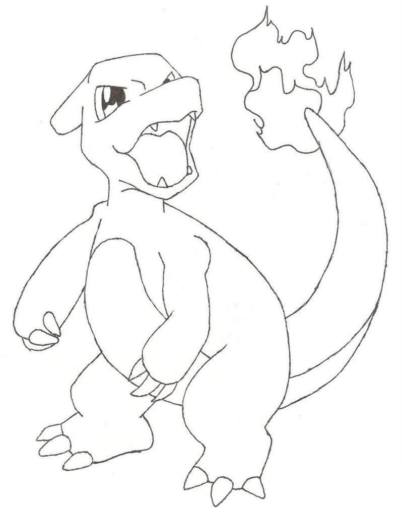 Charmeleon Coloring Pages - Free Printable Coloring Pages for Kids