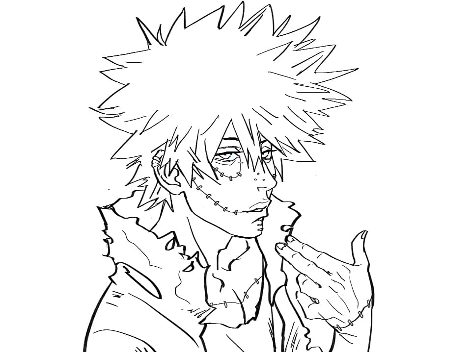 Printable Dabi Coloring Page - Free Printable Coloring Pages for Kids