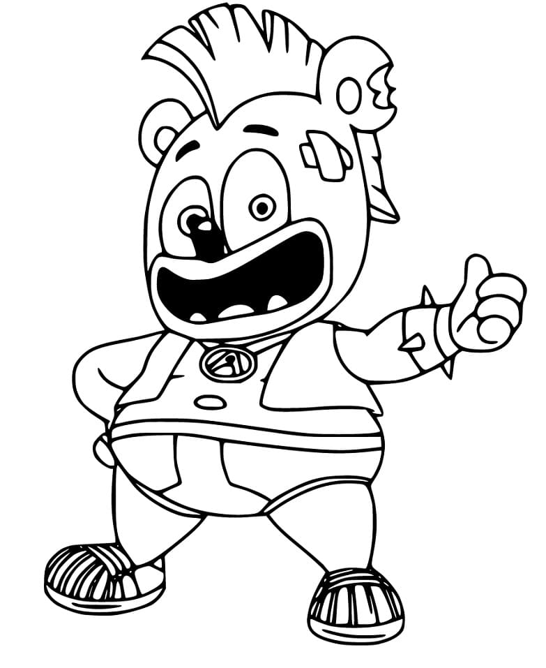 Bee Gummy Bear Coloring Page Free Printable Coloring Pages For Kids