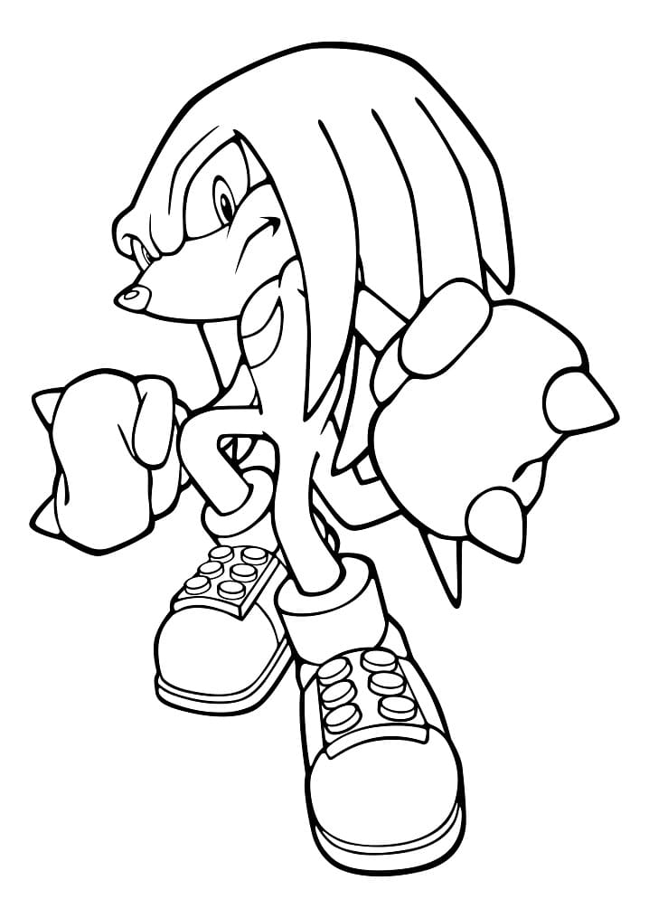 Coloring page - Knuckles