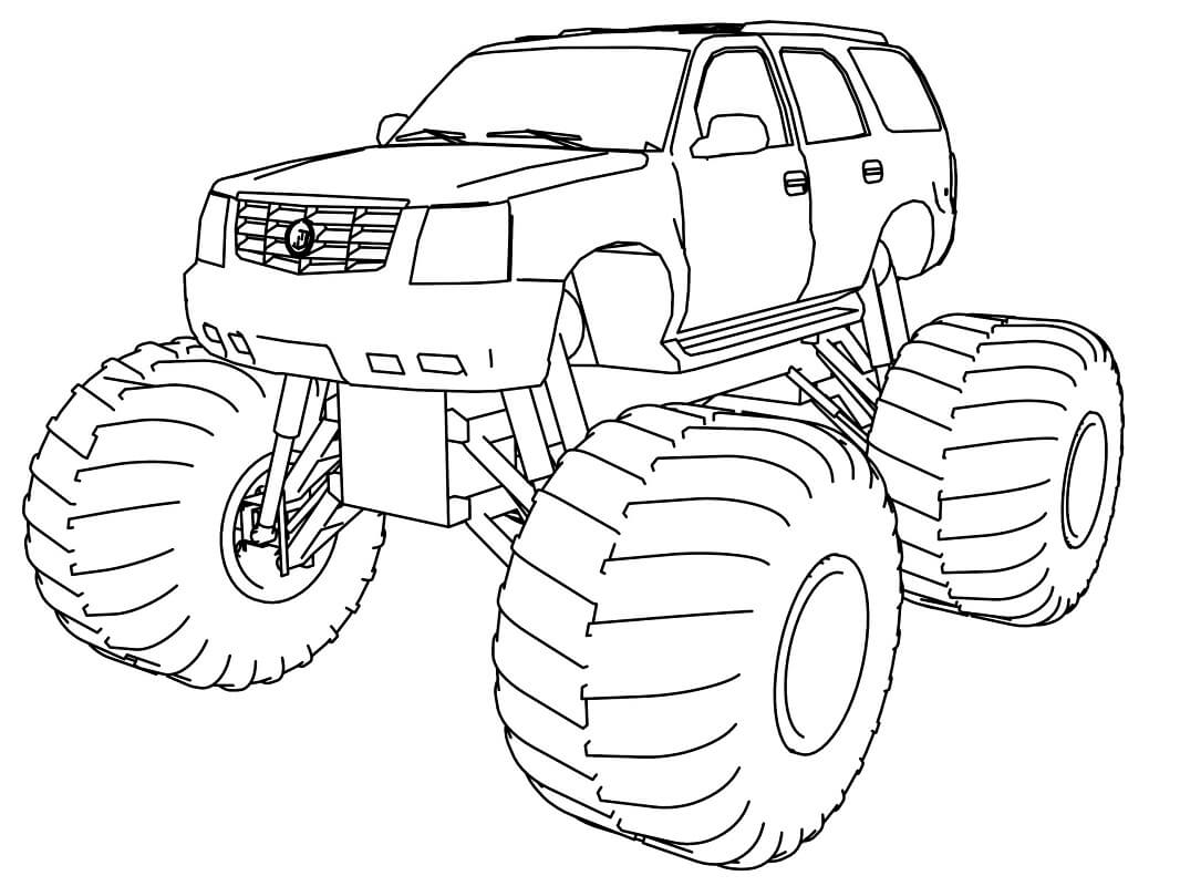 Monster Car Coloring Pages / Monster Truck Coloring Pages Printable