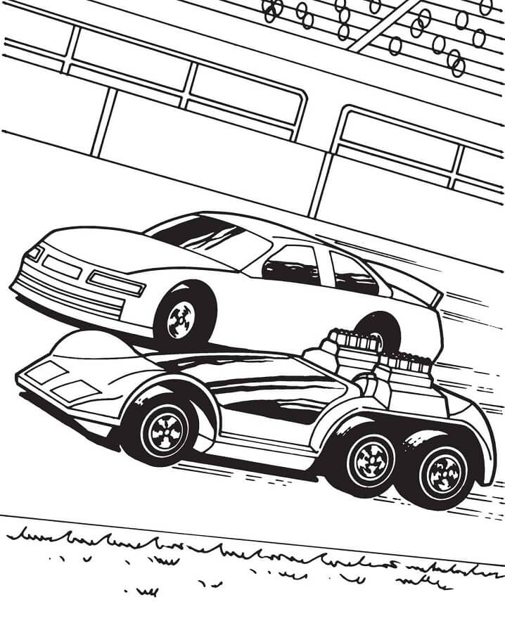 Race Car Coloring Page - Free Printable Coloring Pages for Kids