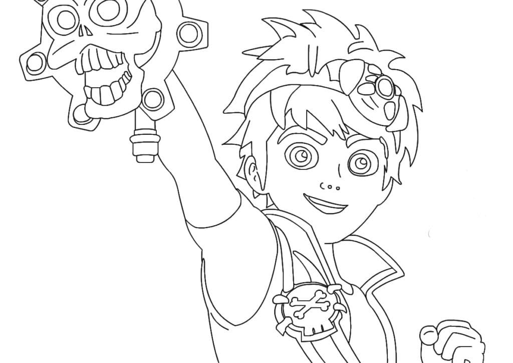Awesome Zak Storm Coloring Page - Free Printable Coloring Pages for Kids