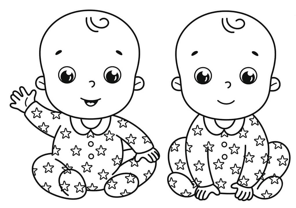 Babies Boy Coloring Page - Free Printable Coloring Pages For Kids