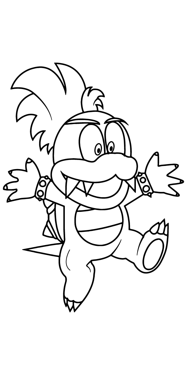 Lucky Baby Bowser coloring page