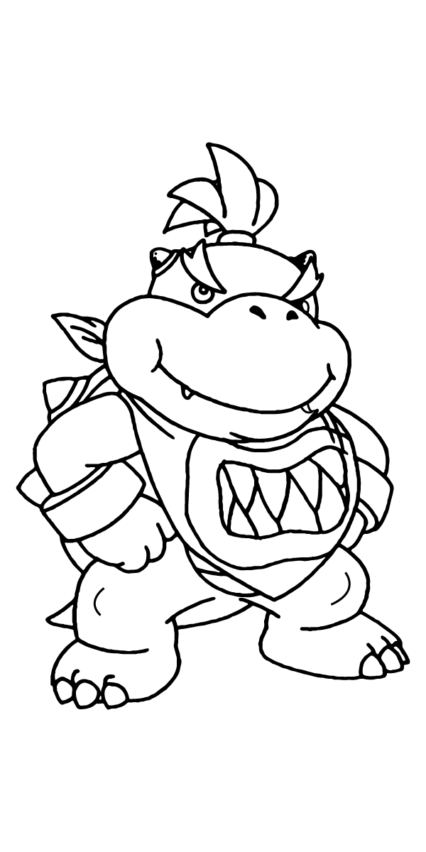 Good Baby Bowser coloring page
