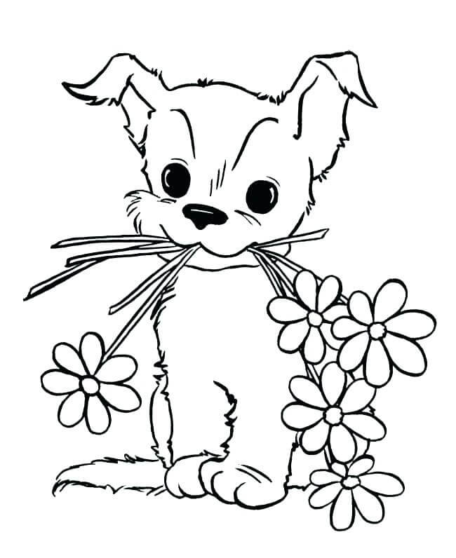 Baby Dog Coloring Page Free Printable Coloring Pages For Kids