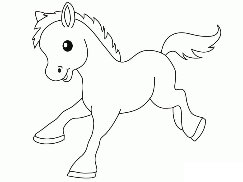 Baby Horse Coloring Page   Free Printable Coloring Pages for Kids