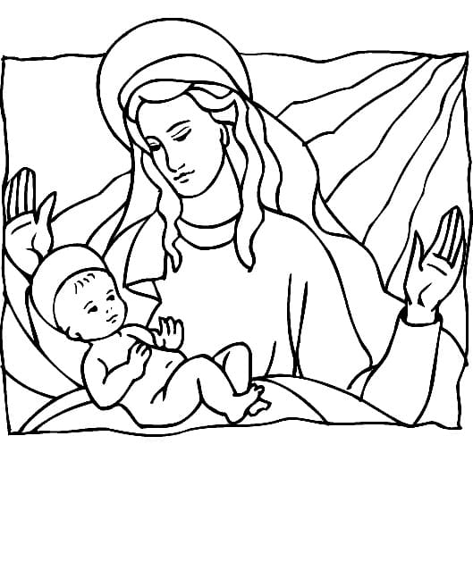 Baby Jesus Birth Coloring Page Free Printable Coloring Pages For Kids