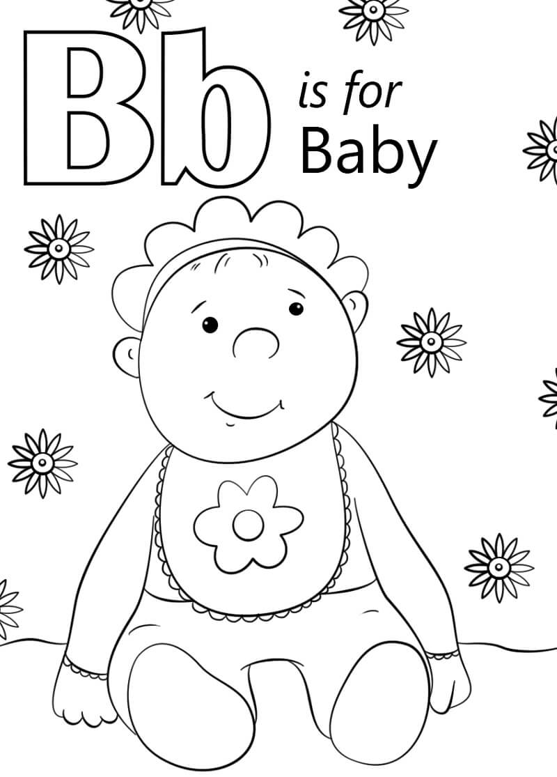 Letter B Coloring Pages Printable Pdf