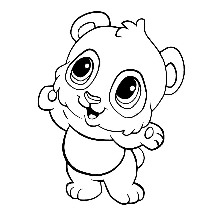 Baby Panda to Color