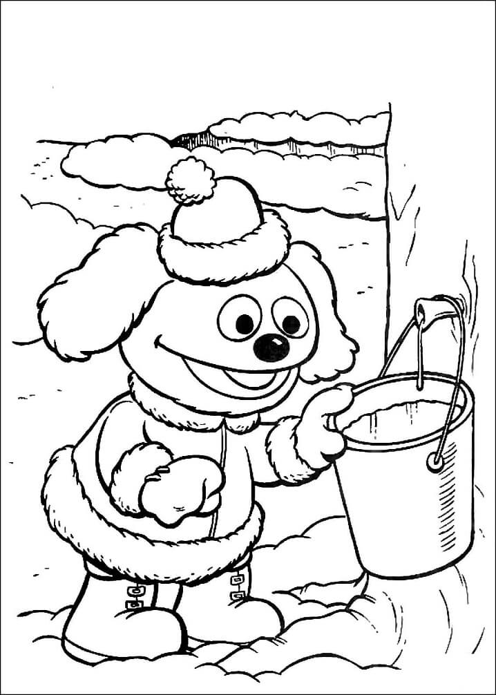 Baby Rowlf Collects Some Water