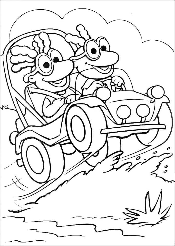 Baby Scooter and Skeeter from Muppet Babies