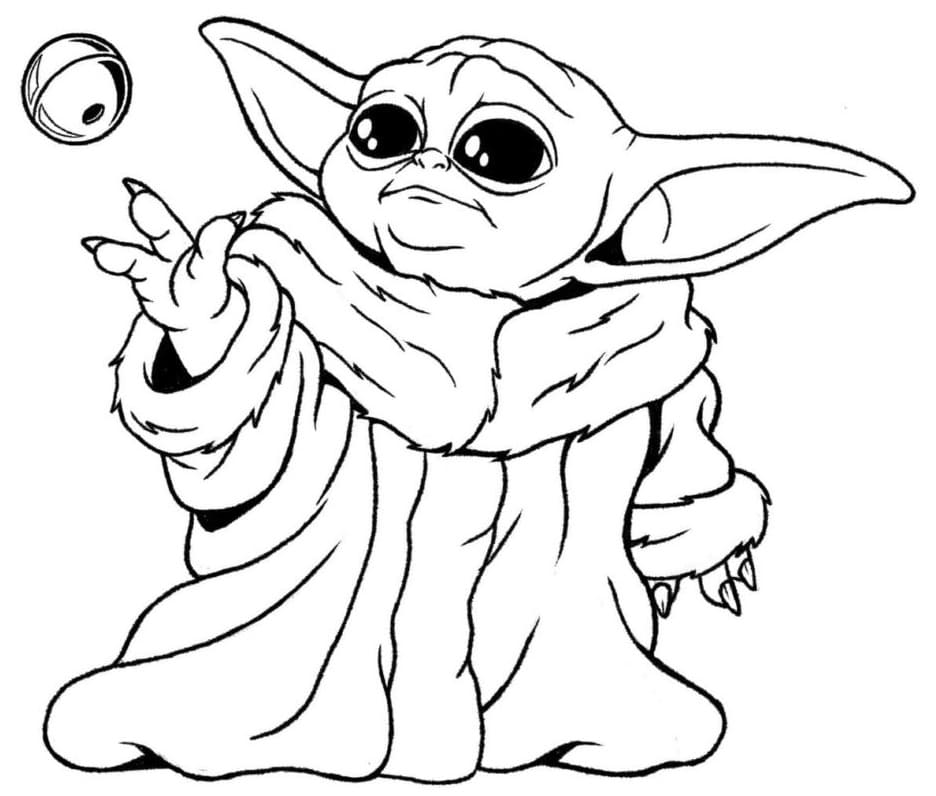 Baby Yoda Coloring Pages Free Printable Coloring Pages For Kids
