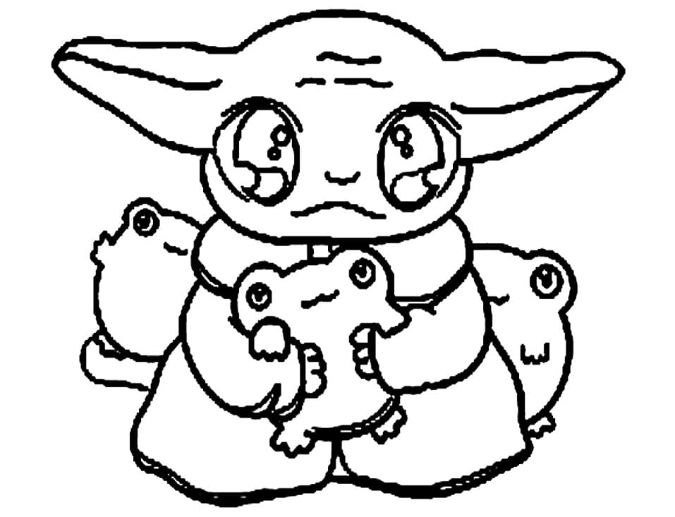 Baby Yoda with Toys