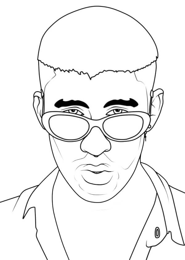 Bad Bunny 10 Coloring Page Free Printable Coloring Pages for Kids