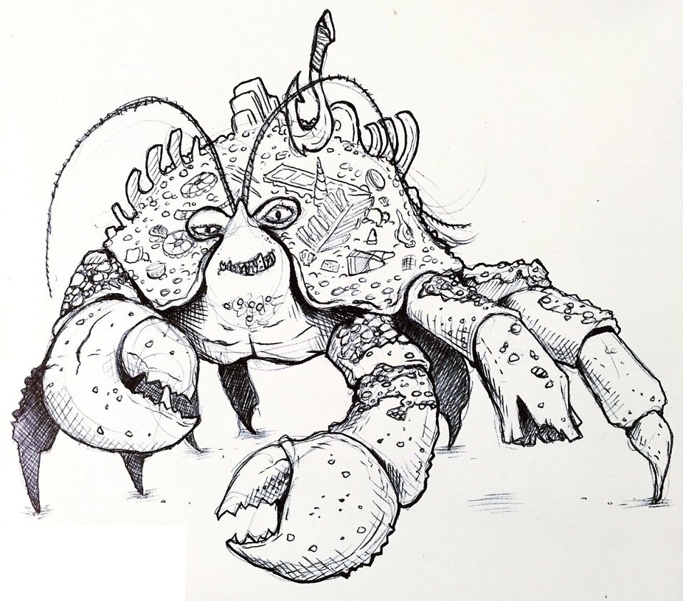 Tamatoa Smiling Coloring Page - Free Printable Coloring Pages for Kids
