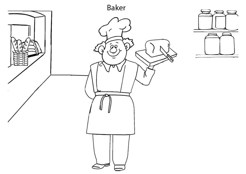 Baker With Bread