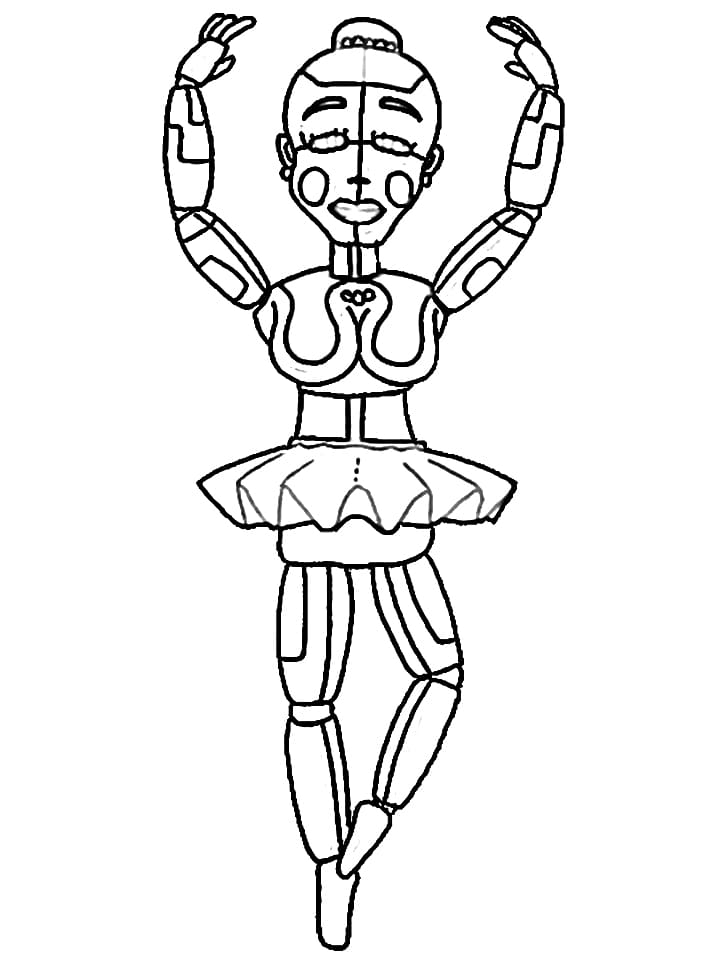 Free Printable Ballora Coloring Page Free Printable Coloring Pages