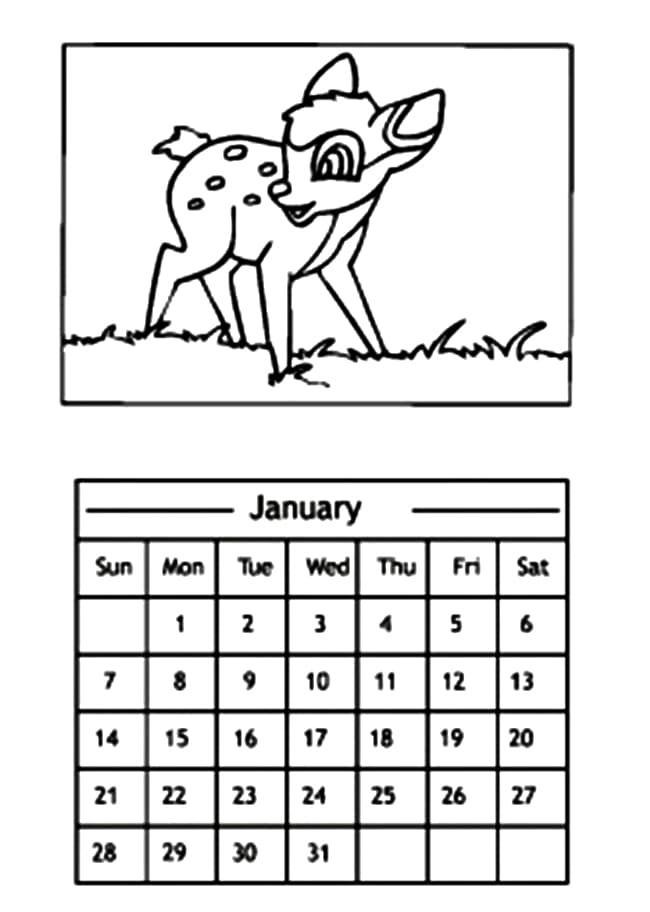 Bambi Calendar
