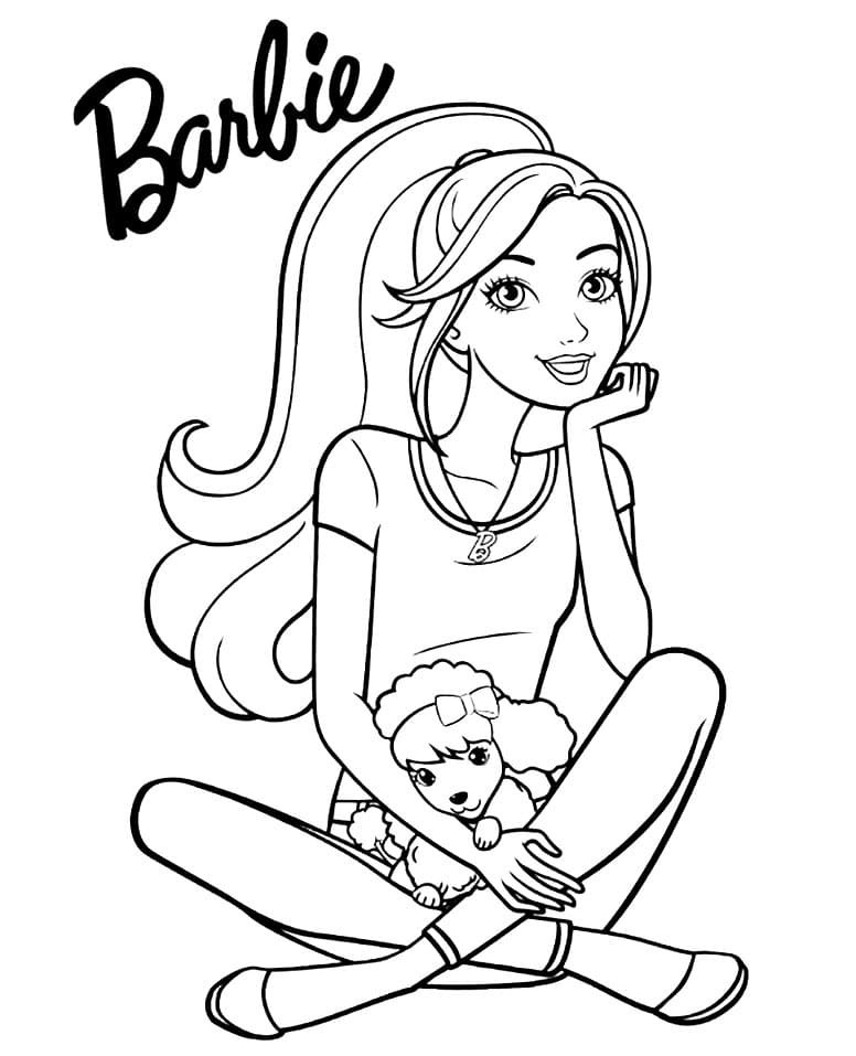 Barbie 4 Coloring Page - Free Printable Coloring Pages for Kids