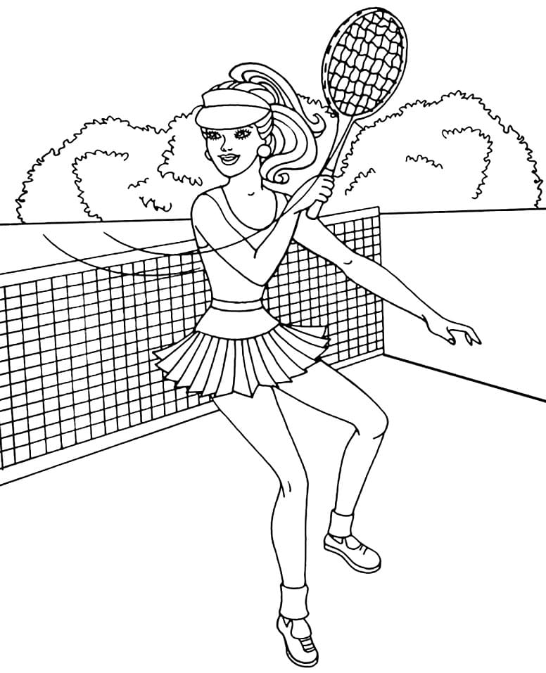 Barbie Playing Tennis