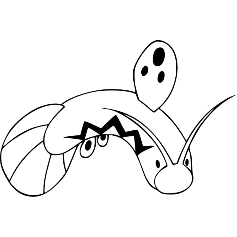 barboach coloring page in black and white pokemon