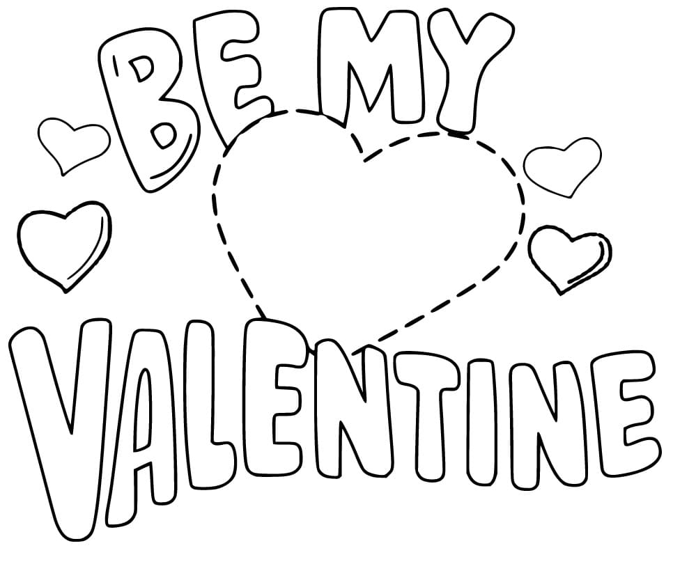 Be My Valentine Printable